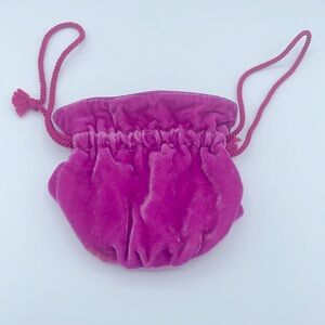 Vintage Victoria’s Secret Small Velvet Pouch Magenta